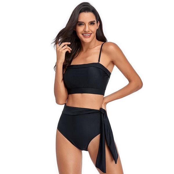 women's swimwear black high waist swimsuit women 2021 plus size bikini push up bathing suit swimming 2 pieces beachwear, White;black
women's swimwear black high waist swimsuit women 2021 plus size bikini push up bathing suit swimming 2 pieces beachwear, White;black