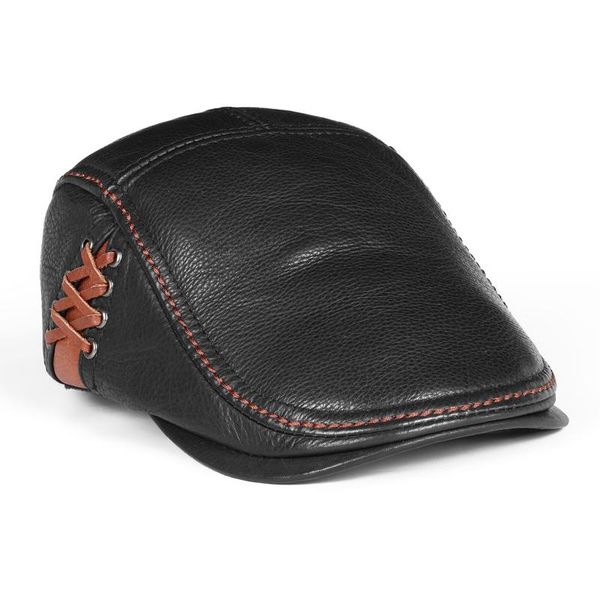 berets men's outdoor leather hat winter male warm ear protection cap 100% genuine dad wholesale leisure, Blue;gray
berets men's outdoor leather hat winter male warm ear protection cap 100% genuine dad wholesale leisure, Blue;gray