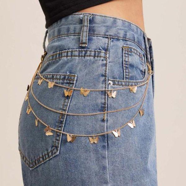 keychains punk multi layer butterfly belt waist chain pants hook keychain jewelry b36d, Silver
keychains punk multi layer butterfly belt waist chain pants hook keychain jewelry b36d, Silver