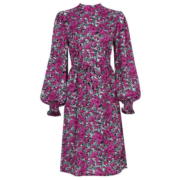 fanco autumn print floral stand collar chiffon dress women lantern long sleeve elegant female fashion casual knee-length dresses, Black;gray
fanco autumn print floral stand collar chiffon dress women lantern long sleeve elegant female fashion casual knee-length dresses, Black;gray