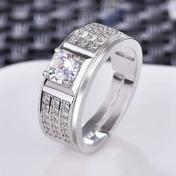 aggressive two row zircon men's ring mosangshi open ring korean couple ring jewelry, Golden;silver
aggressive two row zircon men's ring mosangshi open ring korean couple ring jewelry, Golden;silver