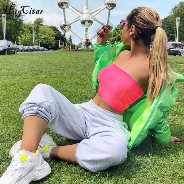 women's tanks & camis hugcitar neon green orange solid tank summer women fashion streetwear club party crop 1 kqk5, White
women's tanks & camis hugcitar neon green orange solid tank summer women fashion streetwear club party crop 1 kqk5, White