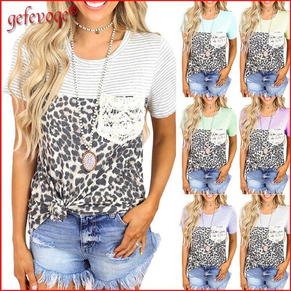 women's t-shirt striped leopard printed patchwork short sleeve lace casual tees women 2021 summer clothing fashion ladies camisetas, White
women's t-shirt striped leopard printed patchwork short sleeve lace casual tees women 2021 summer clothing fashion ladies camisetas, White