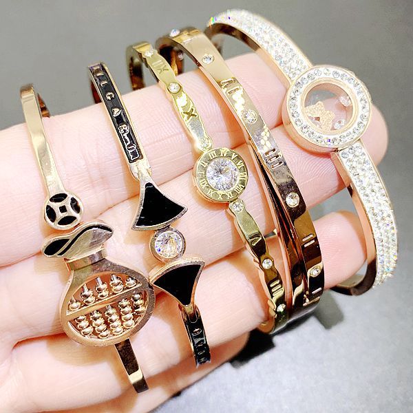 european and american style ttanium steel bangle bracelet stall supply fashion furnace gold simple women's jewelry yao, Black
european and american style ttanium steel bangle bracelet stall supply fashion furnace gold simple women's jewelry yao, Black