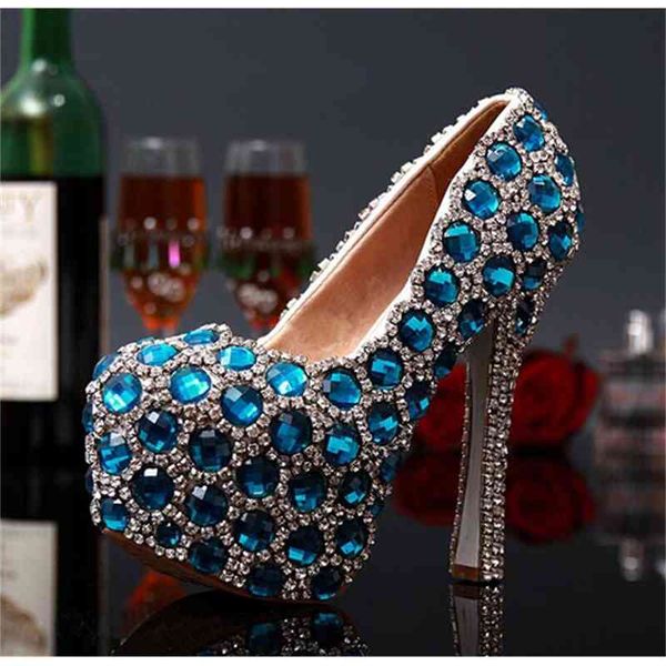 sandal luxo brilliant designer turquoise crystal platform high feminine toe pumps round stiletto glamorous heels women's wedding shoes, Black
sandal luxo brilliant designer turquoise crystal platform high feminine toe pumps round stiletto glamorous heels women's wedding shoes, Black