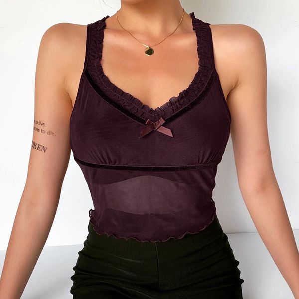 european and american women's 2021 slim bottomed vest pleated net chest sling, White
european and american women's 2021 slim bottomed vest pleated net chest sling, White