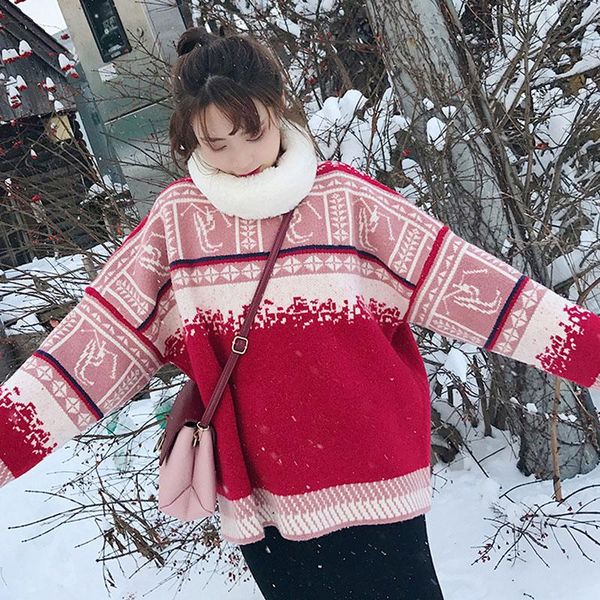women's sweaters cute fashion sweater ugly christmas women winter warm oversize pullover fluffy cashmere jumper femme gift, White;black
women's sweaters cute fashion sweater ugly christmas women winter warm oversize pullover fluffy cashmere jumper femme gift, White;black