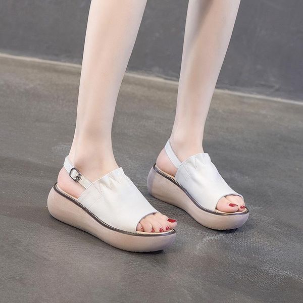 genuine leather platform sandles women flat casual shoes fish mouth beach female summer woman flats sandals, Black
genuine leather platform sandles women flat casual shoes fish mouth beach female summer woman flats sandals, Black