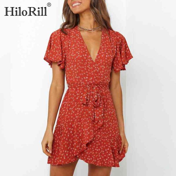 floral print ruffle mini dress women summer boho v neck wrap dresses casual short sleeve beach sundress vestido 210508, Black;gray
floral print ruffle mini dress women summer boho v neck wrap dresses casual short sleeve beach sundress vestido 210508, Black;gray