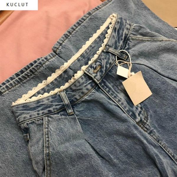 women's jeans women high waist lace-edged 2021 autumn wide leg loose pants aesthetic straight slim denim baggy flared femme sweet, Blue
women's jeans women high waist lace-edged 2021 autumn wide leg loose pants aesthetic straight slim denim baggy flared femme sweet, Blue
