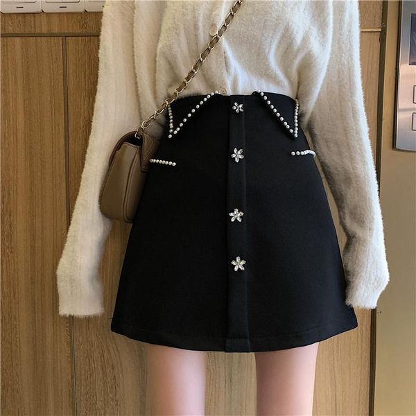 skirts black short mini women winter beaded high waist a line skirt ladies streetwear slim bottoms saias 2021
skirts black short mini women winter beaded high waist a line skirt ladies streetwear slim bottoms saias 2021