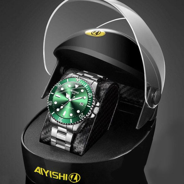 classic mens watch 40mm automatic mechanical watches fashion wristwatches business for men wristwatch montre de luxe stainless steel wristba, Slivery;brown
classic mens watch 40mm automatic mechanical watches fashion wristwatches business for men wristwatch montre de luxe stainless steel wristba, Slivery;brown