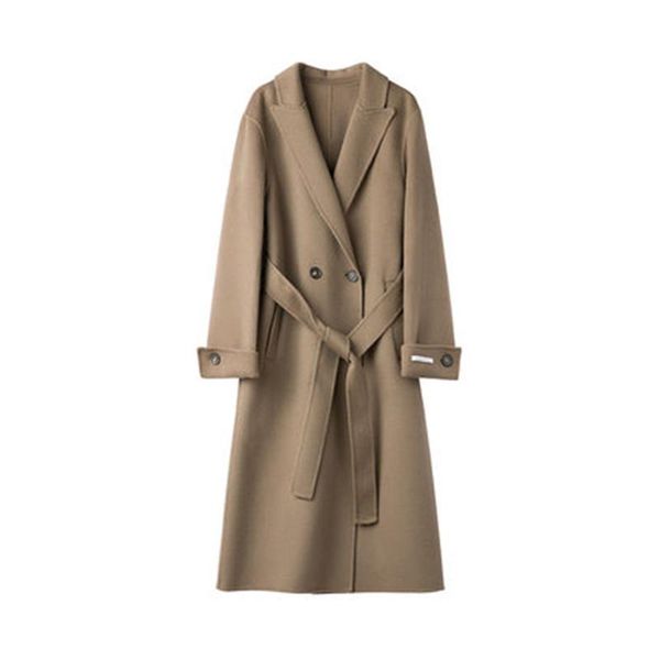 fall wool coat women long jacket ladies outwear autumn winter double breasted woolen coats with belt m805 women's & blends, Black
fall wool coat women long jacket ladies outwear autumn winter double breasted woolen coats with belt m805 women's & blends, Black