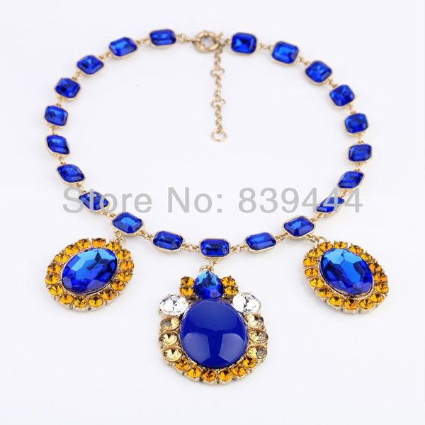 pendant necklaces fashion gold color jewelry blue moonstone polished necklace, Silver
pendant necklaces fashion gold color jewelry blue moonstone polished necklace, Silver