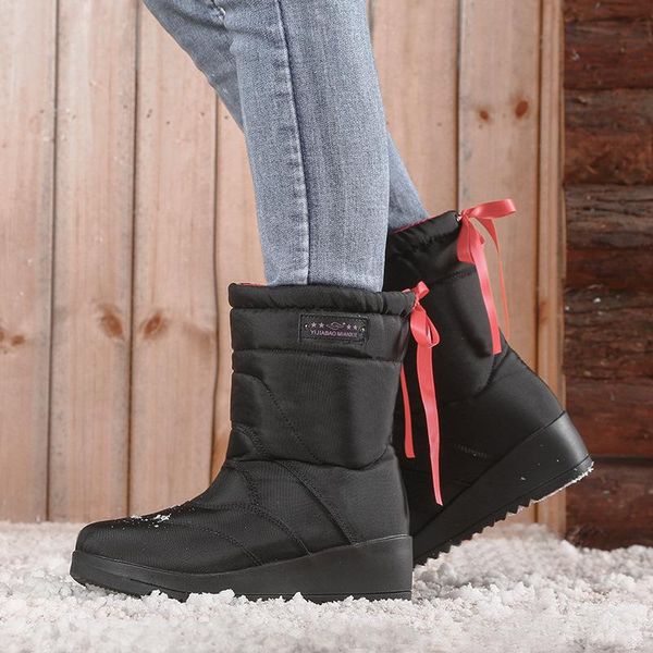 boots 2021 winter snow women plus velvet warmth and non-slip middle tube thick bow tie thick-soled cotton shoes, Black
boots 2021 winter snow women plus velvet warmth and non-slip middle tube thick bow tie thick-soled cotton shoes, Black