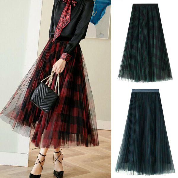 skirts fashion skirt for women printing plaid mesh a line high waisted big swing femme spring, Black
skirts fashion skirt for women printing plaid mesh a line high waisted big swing femme spring, Black