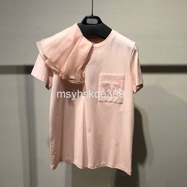 women's t-shirt 6519 means spring and summer shoulder decoration design sense short sleeve cotton t-shirt pocket women's fashion, White
women's t-shirt 6519 means spring and summer shoulder decoration design sense short sleeve cotton t-shirt pocket women's fashion, White