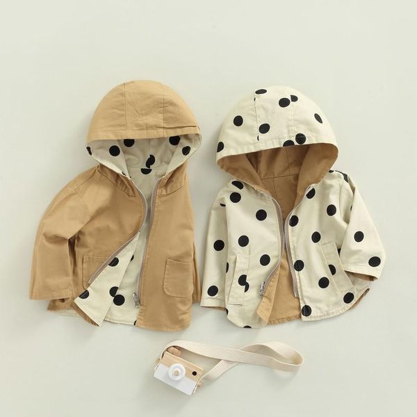 jackets infant kids baby girls boys hooded jacket with dot print, smooth zipper both sides usage spring clothing 1-6t, Blue;gray
jackets infant kids baby girls boys hooded jacket with dot print, smooth zipper both sides usage spring clothing 1-6t, Blue;gray