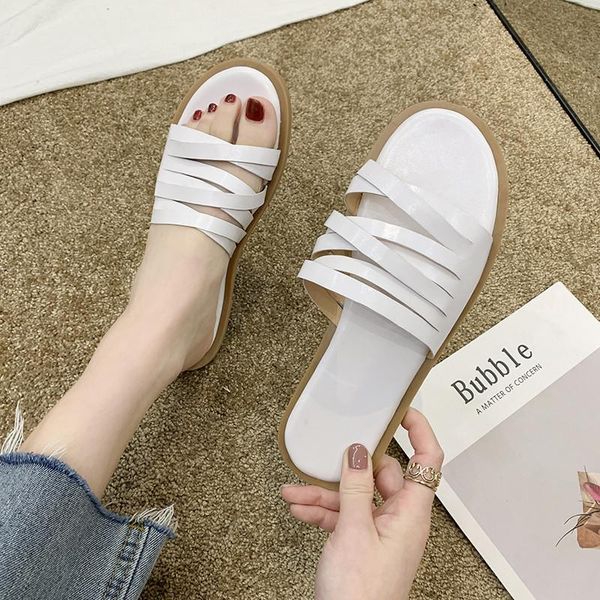 slippers thin strap sandals women's shoes summer casual flat home, Black
slippers thin strap sandals women's shoes summer casual flat home, Black