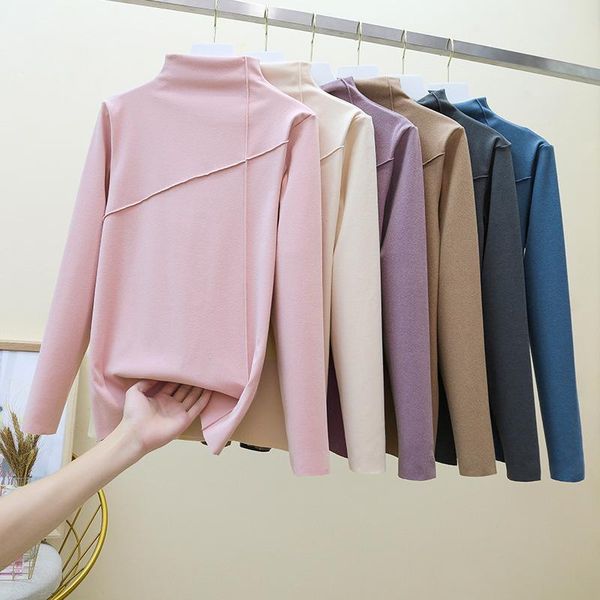 women's t-shirt female autumn and winter double-sided german cashmere cationic self-heating large size high neck long sleeve, White
women's t-shirt female autumn and winter double-sided german cashmere cationic self-heating large size high neck long sleeve, White