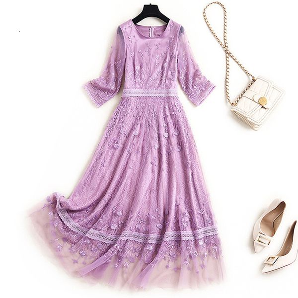 high end spring runway designers fashion embroidery gauze elegant girly celebrity party dress midi robe, Black;gray
high end spring runway designers fashion embroidery gauze elegant girly celebrity party dress midi robe, Black;gray