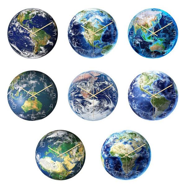 wall decor clock living room decoration round earth pattern acrylic silent non ticking 12 inch clocks
wall decor clock living room decoration round earth pattern acrylic silent non ticking 12 inch clocks