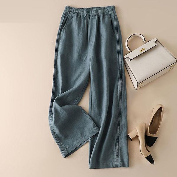 arrival summer arts style women pants elastic waist loose ankle length vintage cotton fleece linen wide leg plus size m142, Black;white
arrival summer arts style women pants elastic waist loose ankle length vintage cotton fleece linen wide leg plus size m142, Black;white