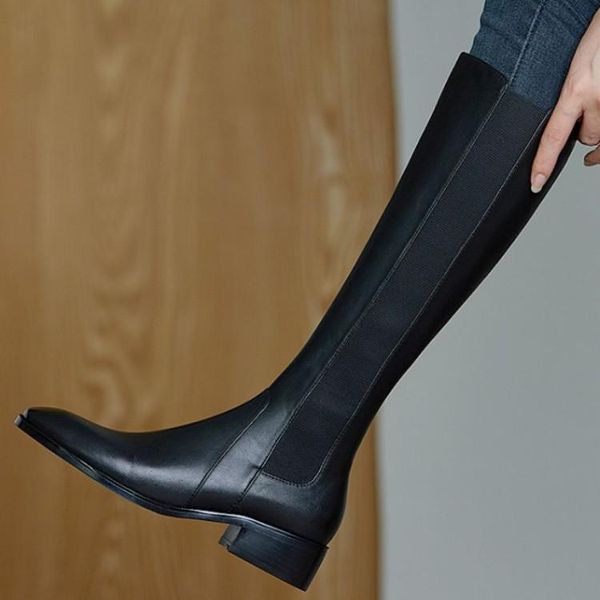 women's autumn/winter 2021 thick heel mid-heel fashion casual brown knight boots, Black
women's autumn/winter 2021 thick heel mid-heel fashion casual brown knight boots, Black
