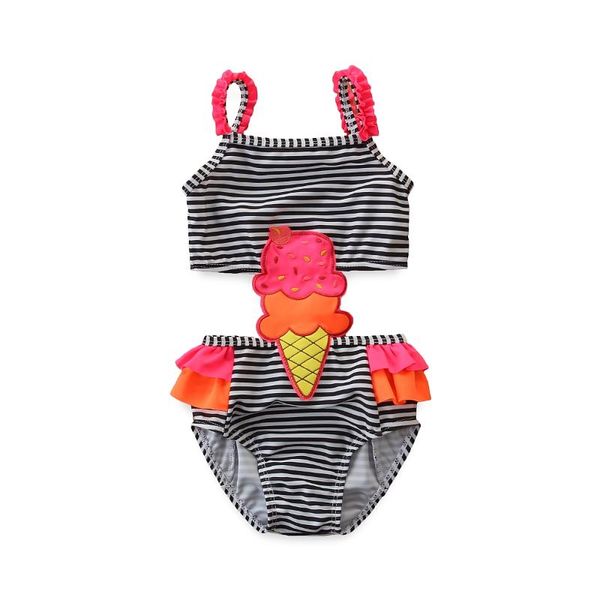 one-pieces kids swimwear fashionable stripe ice cream pattern bikini sleeveless one-piece ruffles swimsuit for kid girls bathing suit, Black
one-pieces kids swimwear fashionable stripe ice cream pattern bikini sleeveless one-piece ruffles swimsuit for kid girls bathing suit, Black