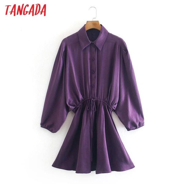 tangada fashion women satin purple shirt dress spring arrival long sleeve ladies loose mini vestidos 2w40 casual dresses, Black;gray
tangada fashion women satin purple shirt dress spring arrival long sleeve ladies loose mini vestidos 2w40 casual dresses, Black;gray