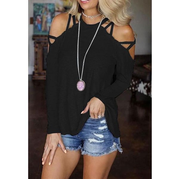 cold off shoulder black women gothic punk spandex bandage cross long sleeve tshirts korean o neck streetwear sj6814x, White
cold off shoulder black women gothic punk spandex bandage cross long sleeve tshirts korean o neck streetwear sj6814x, White