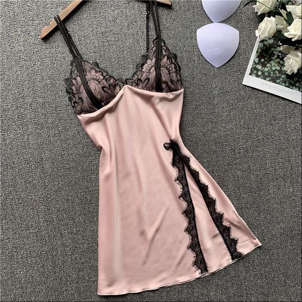 lace patchwork spaghetti strap nightgown womens sleepwears satin nightdress intimate lingerie kimono bathrobe gown casual home clothes, Black;red
lace patchwork spaghetti strap nightgown womens sleepwears satin nightdress intimate lingerie kimono bathrobe gown casual home clothes, Black;red