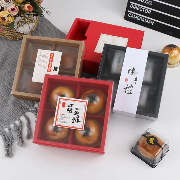 gift wrap 100pcs 4 pack moon cake drawer kraft paper packing box egg-yolk puff transparent window boxes diy handmade
gift wrap 100pcs 4 pack moon cake drawer kraft paper packing box egg-yolk puff transparent window boxes diy handmade