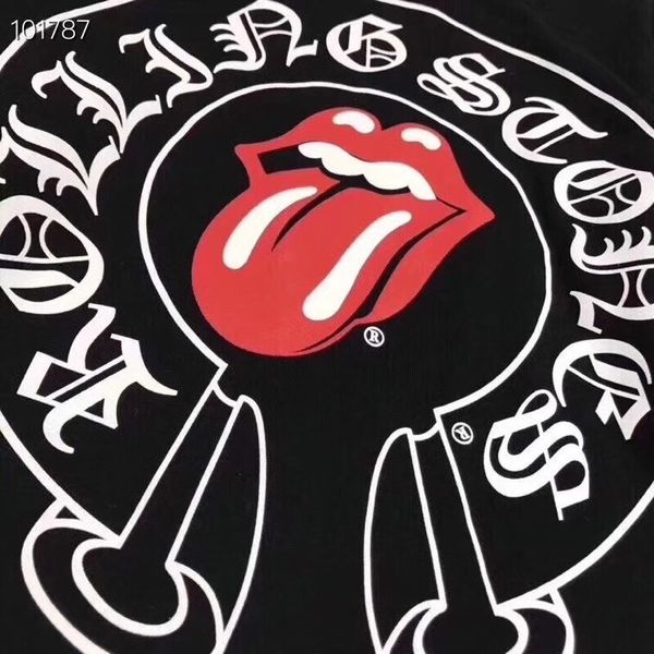 chrome/heartsneck classic youth croxin horseshoe tongue graffiti crew pullover men's and women's long sleeve t-shirt, Black
chrome/heartsneck classic youth croxin horseshoe tongue graffiti crew pullover men's and women's long sleeve t-shirt, Black