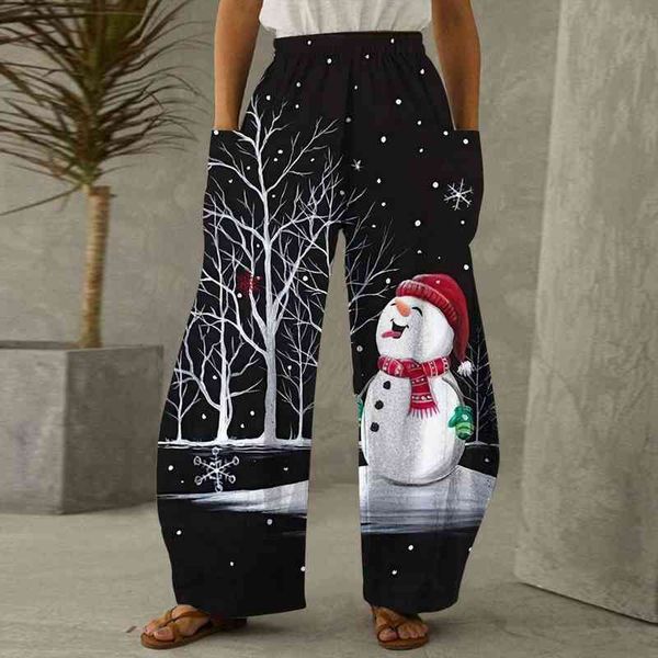 christma snowman casual loose printing womens pant joggers sports camo trousers plus size wide leg sweatpants, Black;white
christma snowman casual loose printing womens pant joggers sports camo trousers plus size wide leg sweatpants, Black;white