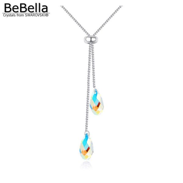 pendant necklaces bebella crystal briolette necklace made with crystals from elements for women bride wedding jewelry, Silver
pendant necklaces bebella crystal briolette necklace made with crystals from elements for women bride wedding jewelry, Silver