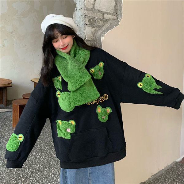 women's jackets moletom feminino de sapo harajuku, gran, moda coreana, vintage, veludo, com capuz f286, Black;brown
women's jackets moletom feminino de sapo harajuku, gran, moda coreana, vintage, veludo, com capuz f286, Black;brown