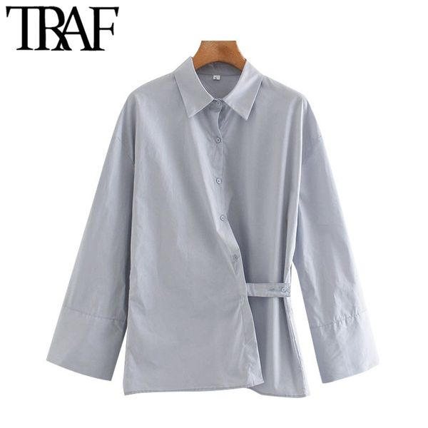 traf women fashion with buttons crossover blouses vintage long sleeve loose female shirts blusas chic 210415, White
traf women fashion with buttons crossover blouses vintage long sleeve loose female shirts blusas chic 210415, White