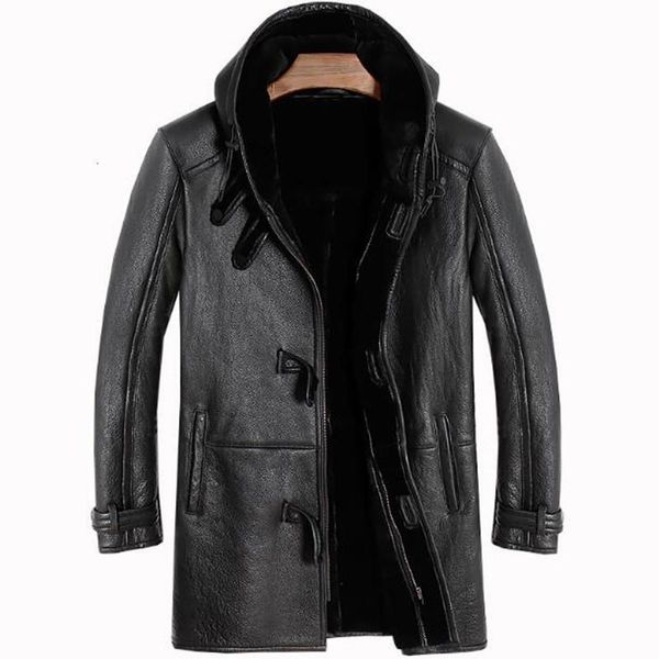 men's leather & faux genuine jacket fashion long brand winter warm motorcycle slim vintage real sheepskin coat black overcoat
men's leather & faux genuine jacket fashion long brand winter warm motorcycle slim vintage real sheepskin coat black overcoat