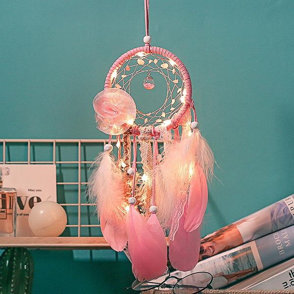pink real feather dream catcher female birthday gift materials diy lamp hanging decoration department ancient hand net decorative obj object
pink real feather dream catcher female birthday gift materials diy lamp hanging decoration department ancient hand net decorative obj object
