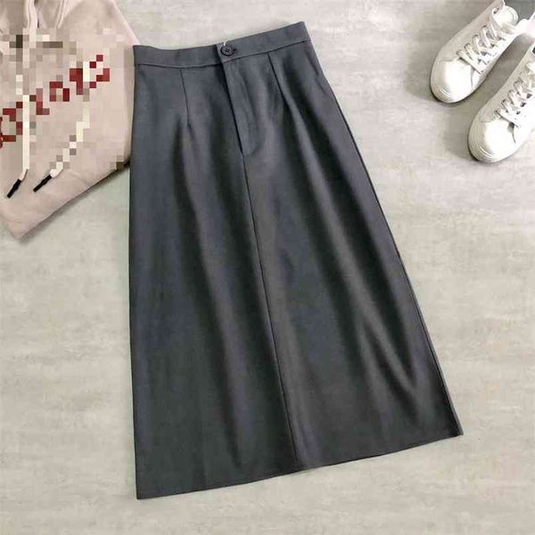 autumn winter high waist fashion split solid color thickening women woolen skirt casual a-line long 210527, Black
autumn winter high waist fashion split solid color thickening women woolen skirt casual a-line long 210527, Black