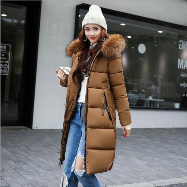 women's jackets autumn and winter korean style cotton-padded jacket women mid-length fashion big fur collar thick down padded, Black;brown
women's jackets autumn and winter korean style cotton-padded jacket women mid-length fashion big fur collar thick down padded, Black;brown