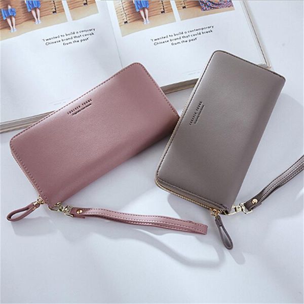 wallets fashion simple style women wallet wrist handle phone case long section money pocket pouch handbag women's purse card holders, Red;black
wallets fashion simple style women wallet wrist handle phone case long section money pocket pouch handbag women's purse card holders, Red;black