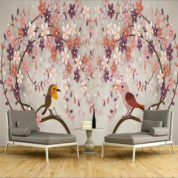 wallpapers custom 3d wallpaper modern fashion flower and bird series - singing background wall high-grade waterproof material
wallpapers custom 3d wallpaper modern fashion flower and bird series - singing background wall high-grade waterproof material