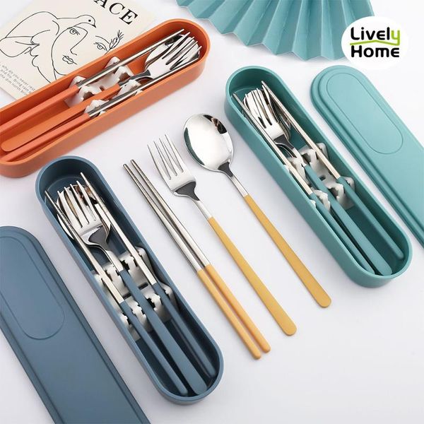 flatware sets 304 dinnerware set cutlery tableware fork spoons camping accessories portable with case kitchen utensils
flatware sets 304 dinnerware set cutlery tableware fork spoons camping accessories portable with case kitchen utensils