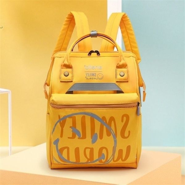 new japanese lotte backpack cartoon smiling face large capacity waterproof student schoolbag mommy luggage
new japanese lotte backpack cartoon smiling face large capacity waterproof student schoolbag mommy luggage