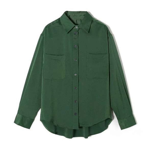 women pocket decoration long sleeve shirts female turndown collar blouses casual lady loose blusas s8268 210430, White
women pocket decoration long sleeve shirts female turndown collar blouses casual lady loose blusas s8268 210430, White