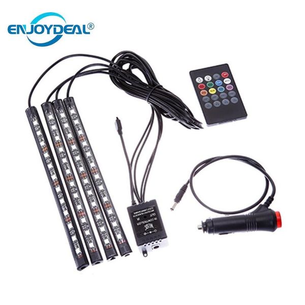 enjoydeal 4pcs 12v car rgb led strip light flexible bar remote control styling decorative atmosphere lamps interior strips
enjoydeal 4pcs 12v car rgb led strip light flexible bar remote control styling decorative atmosphere lamps interior strips