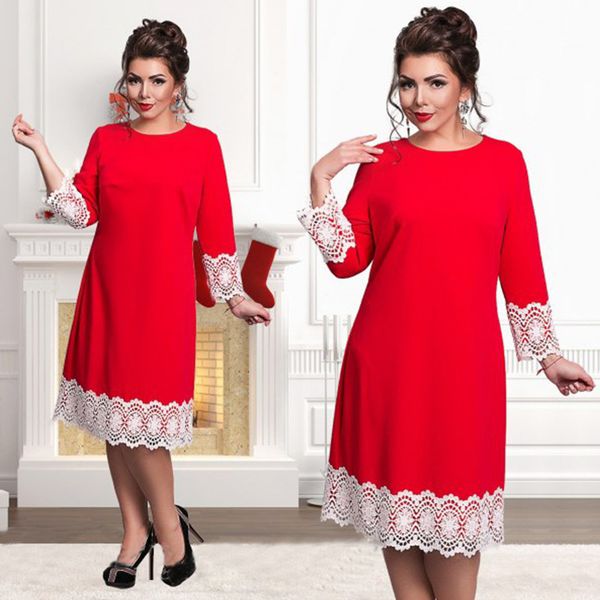 factory0r9o spring elegant women's 2019 plus lace in autumn winter dress, White;black
factory0r9o spring elegant women's 2019 plus lace in autumn winter dress, White;black