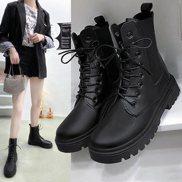 boots autumn thin platform thick-soled increased women's shoes ankle were and velvet plus size, Black
boots autumn thin platform thick-soled increased women's shoes ankle were and velvet plus size, Black